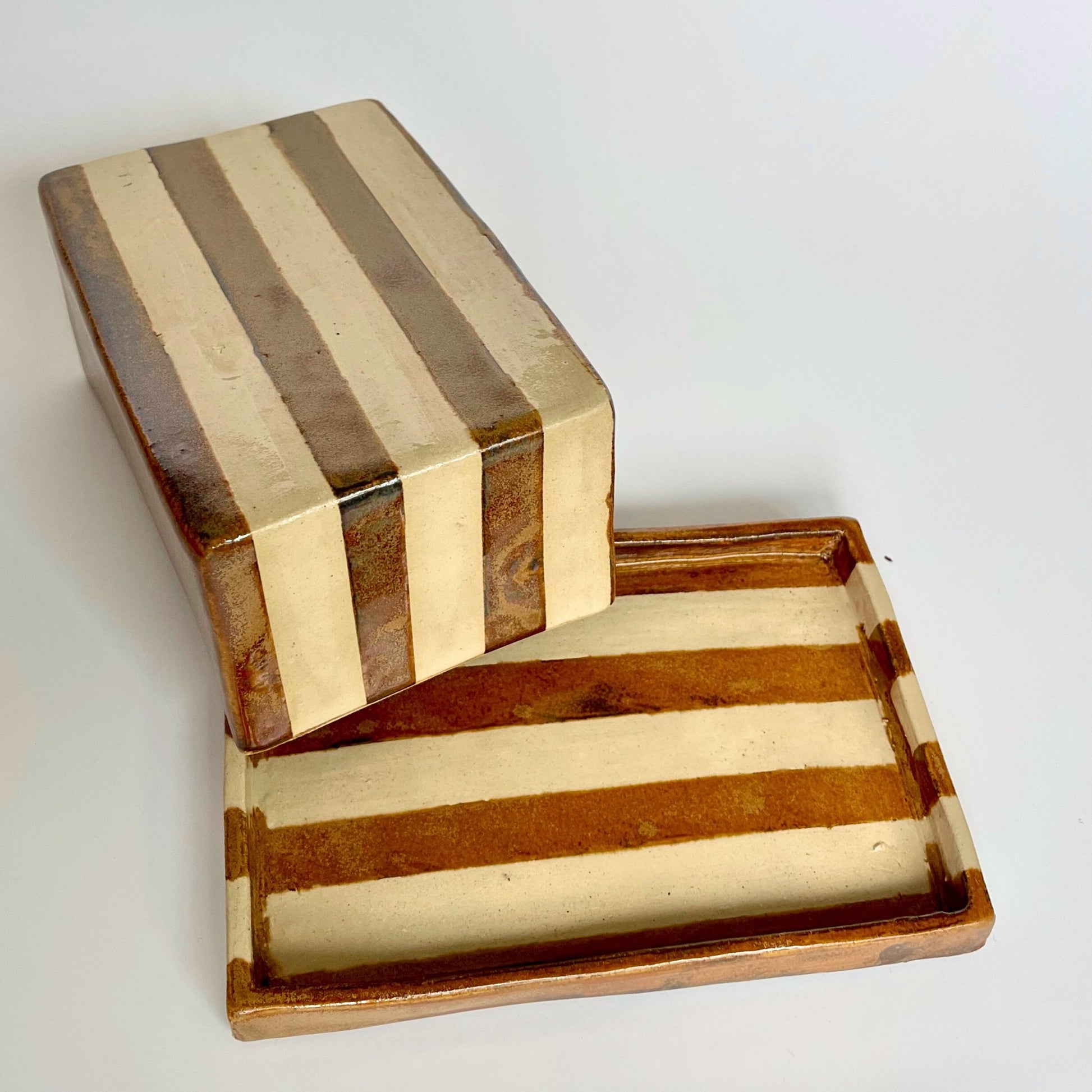 Stripes Butter Dish - Philippine Potier - Keracult