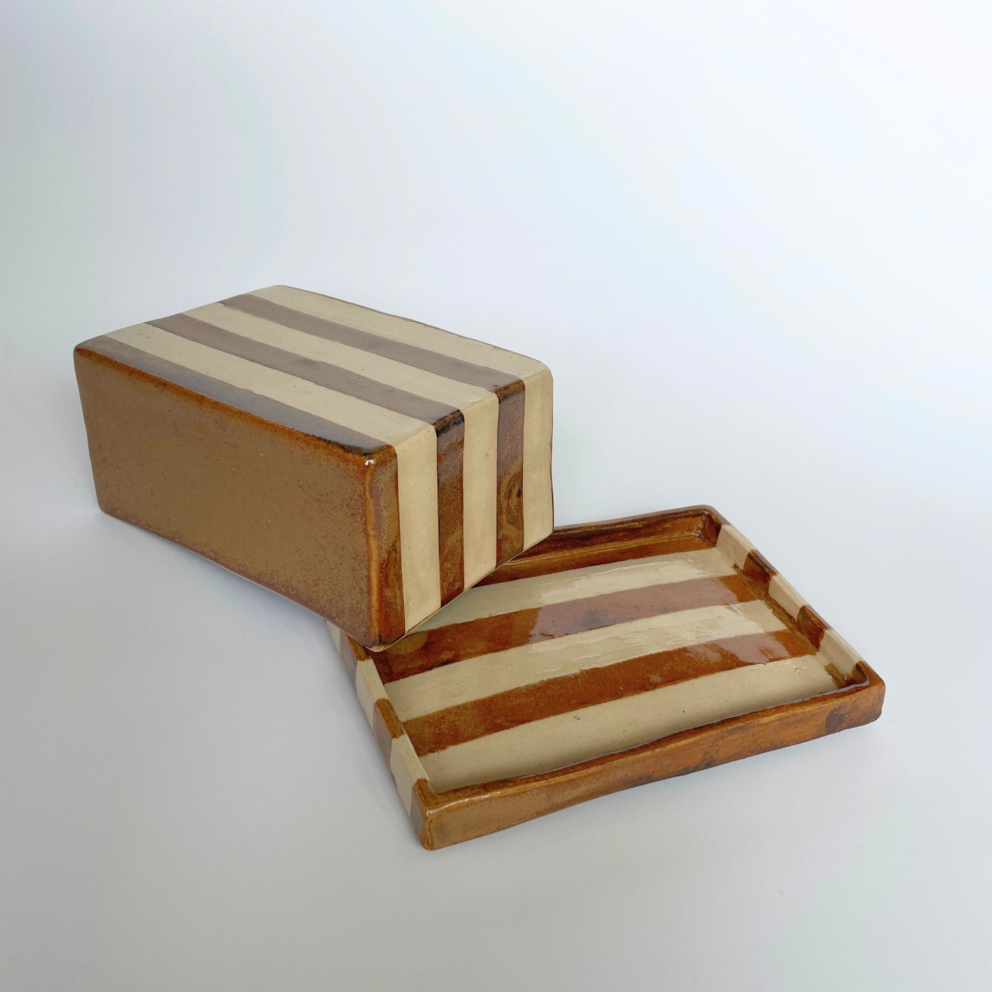 Stripes Butter Dish - Philippine Potier - Keracult
