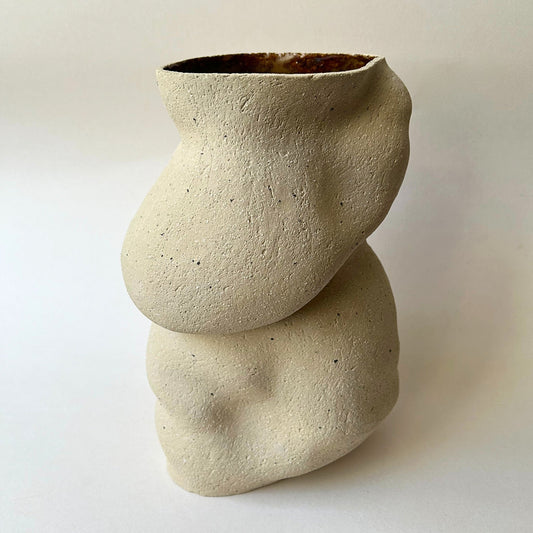 Coiled Vase White L - Jana Marlene Lippert - Keracult