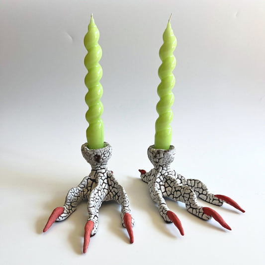 Chicken Feet Candle Holders - Lily Teitelbaum - Keracult
