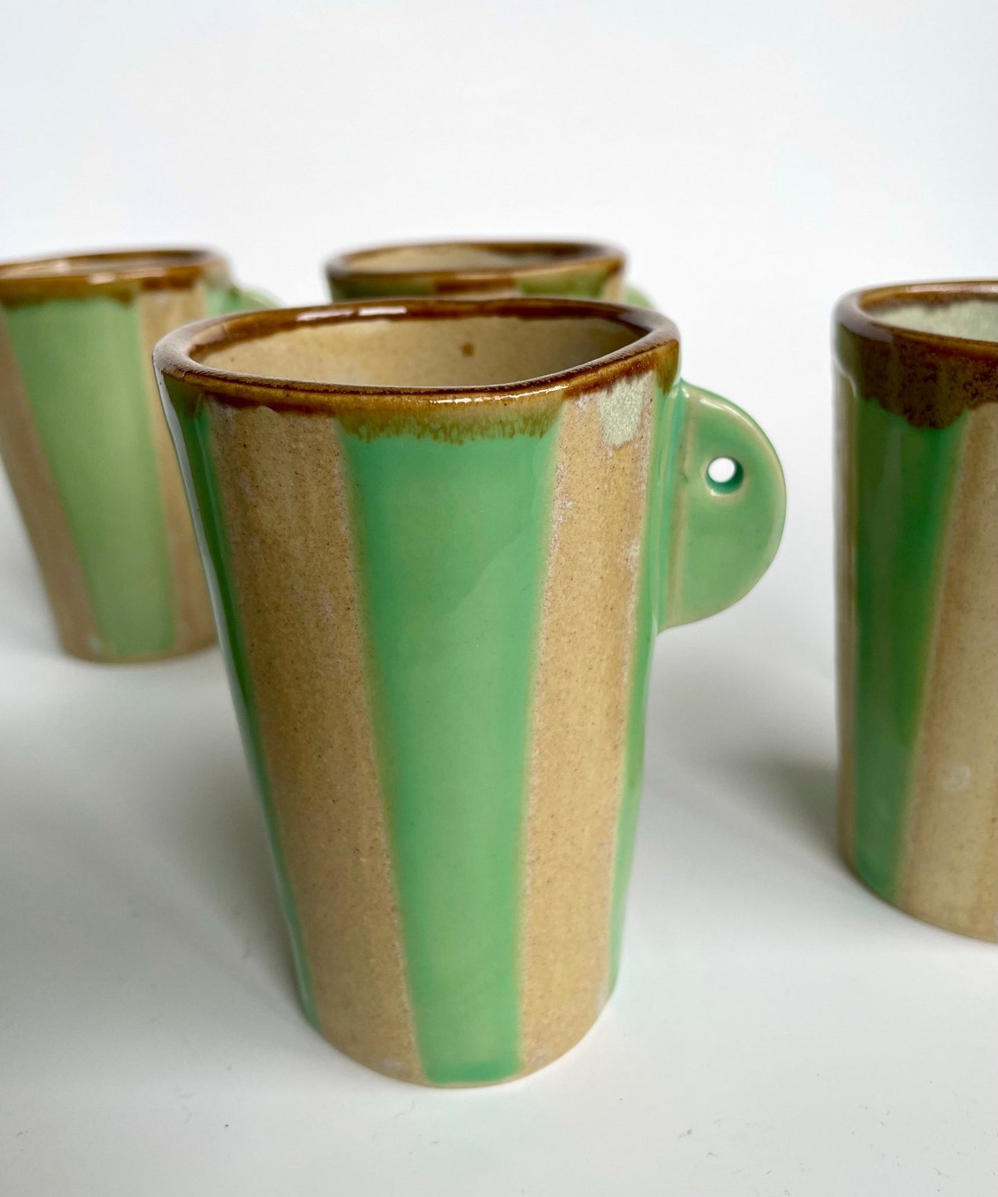 Set of 6 Stripes Cups - Philippine Potier - Keracult