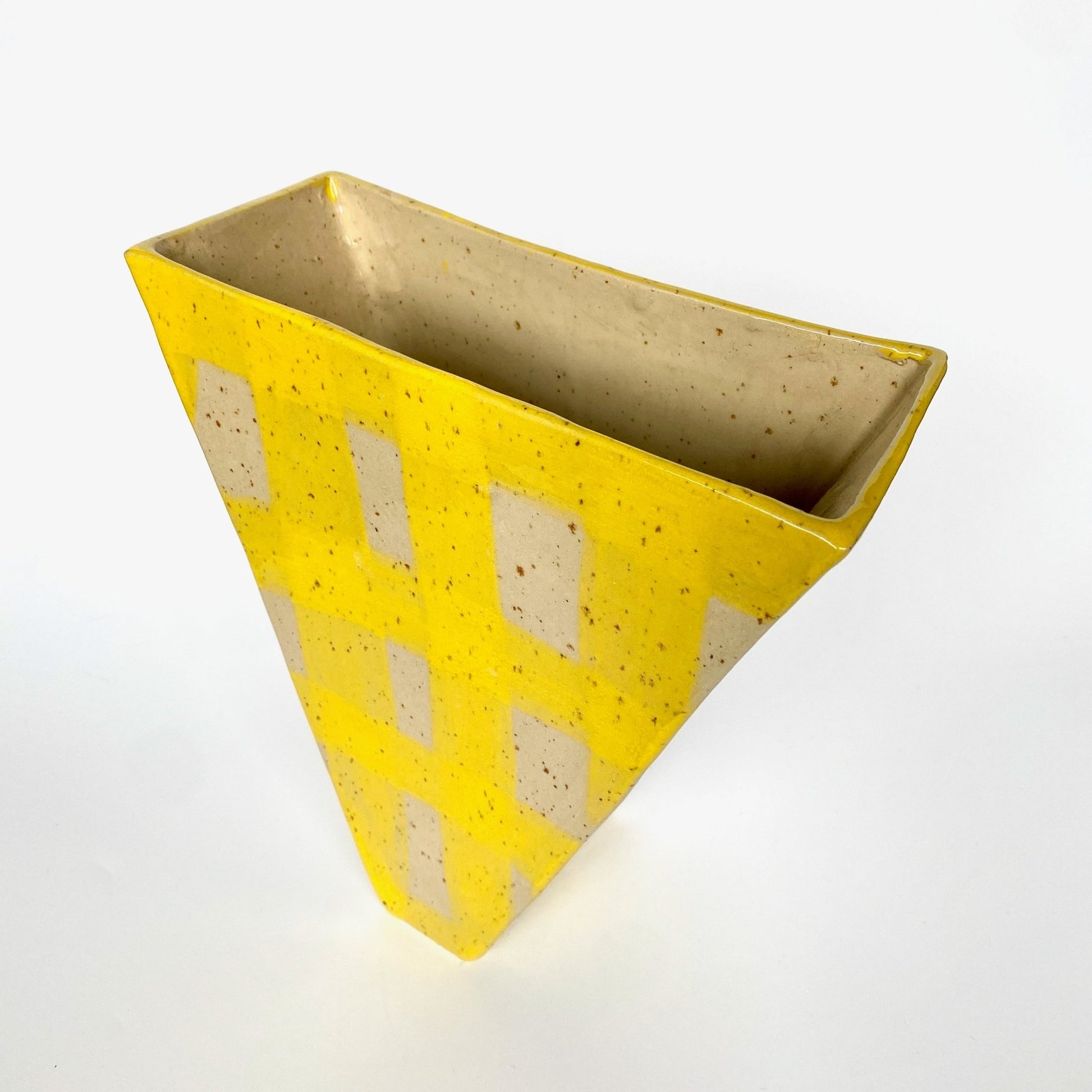 Yellow Triangle Vase - Philippine Potier - Keracult