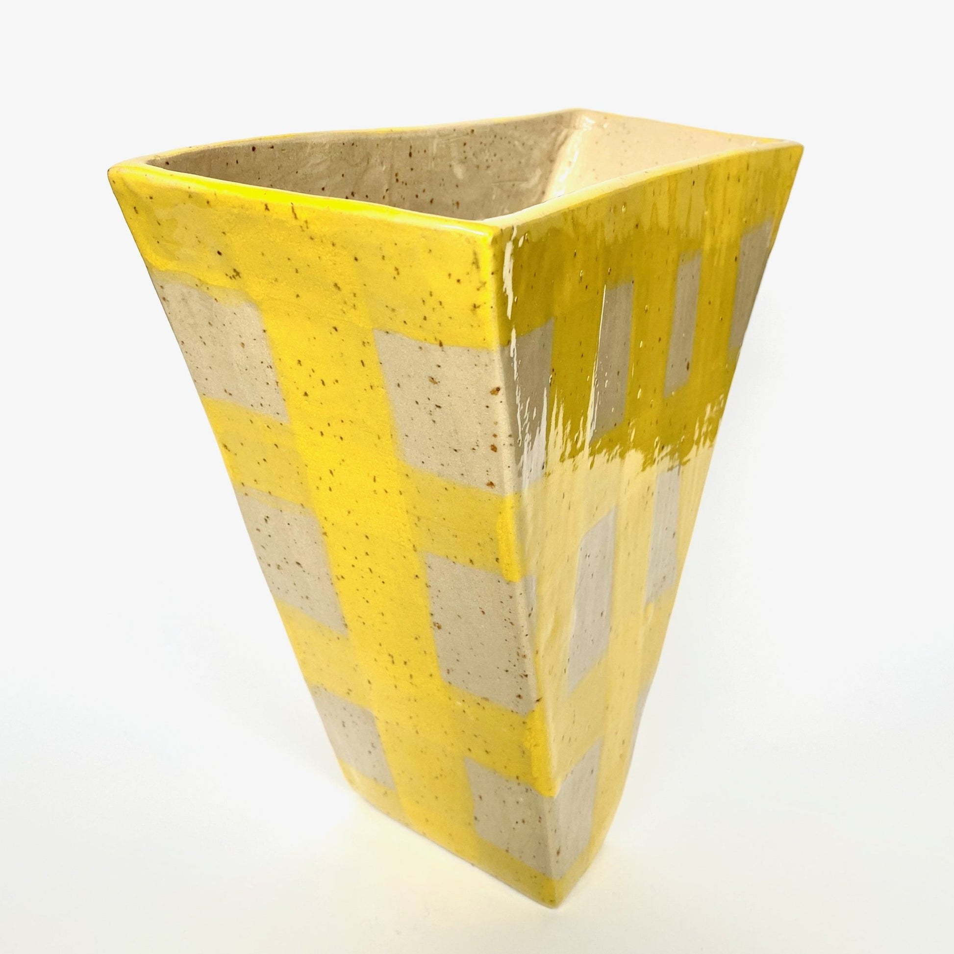 Yellow Triangle Vase - Philippine Potier - Keracult