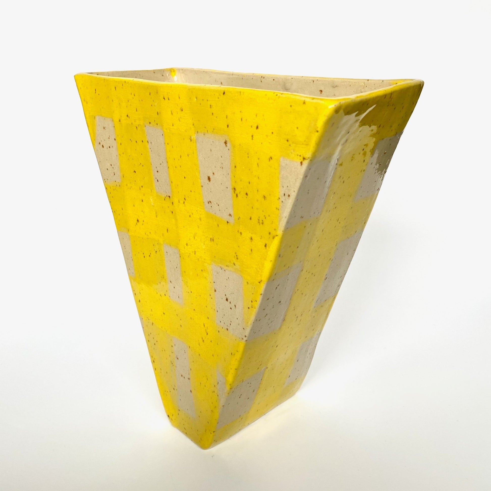 Yellow Triangle Vase - Philippine Potier - Keracult