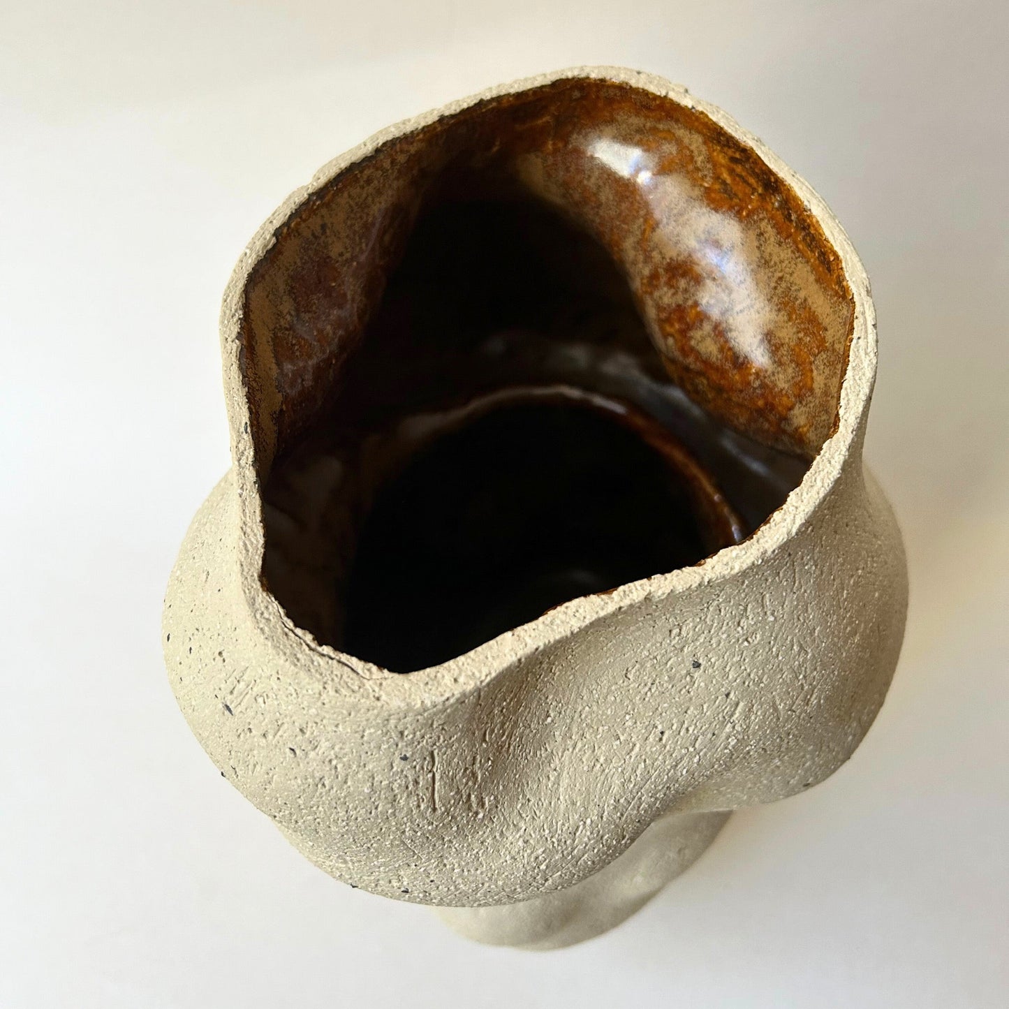 Coiled Vase White L - Jana Marlene Lippert - Keracult