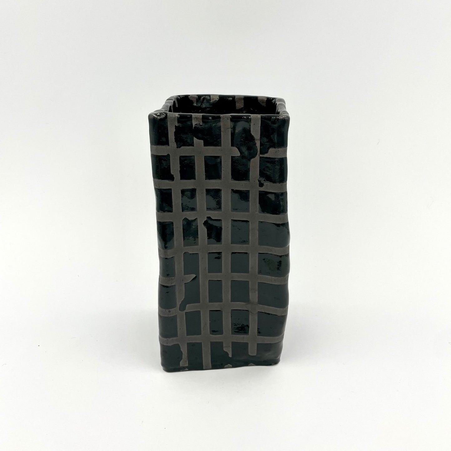 Grid Vase Black - Lily Teitelbaum - Keracult